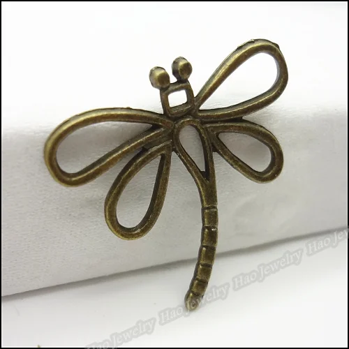 50 шт. винтажные подвески подвеска в виде стрекозы античная бронза подходят для