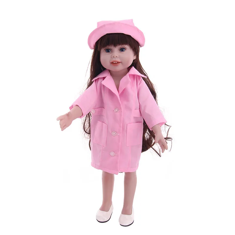 Профессиональная Медицинская форма LUCKDOLL 18 дюймов американская кукла 43 см