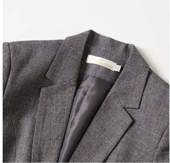 

2019 New Spring fashion pants suits two pieces set professional Business plus size long sleeve blazer and pants set work wear