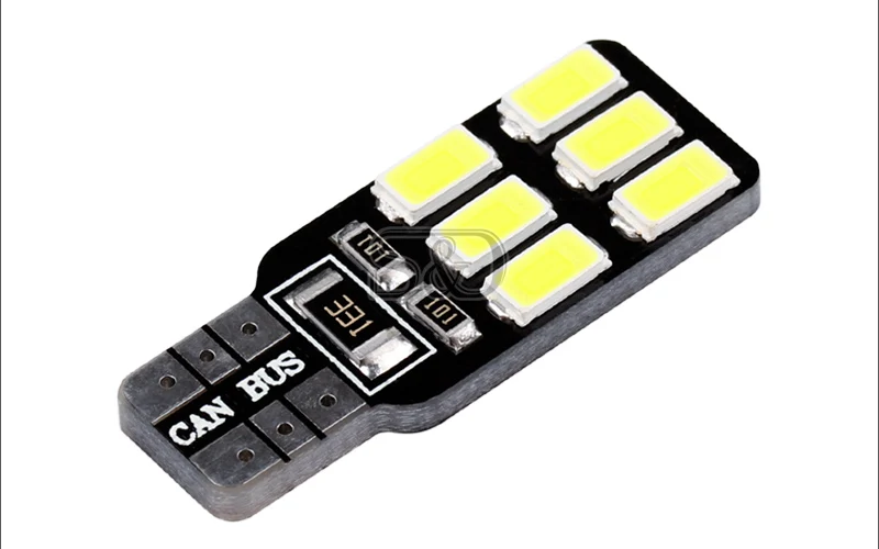 10 шт. T10 12 LED 5630 CANBUS лампы ошибок 501 тире W5W автомобилей светодиодные Интерьер