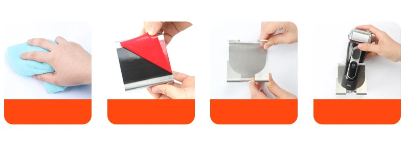 Hoomall Нержавеющая Сталь Настенная бритвенная стойка для дома ванной комнаты