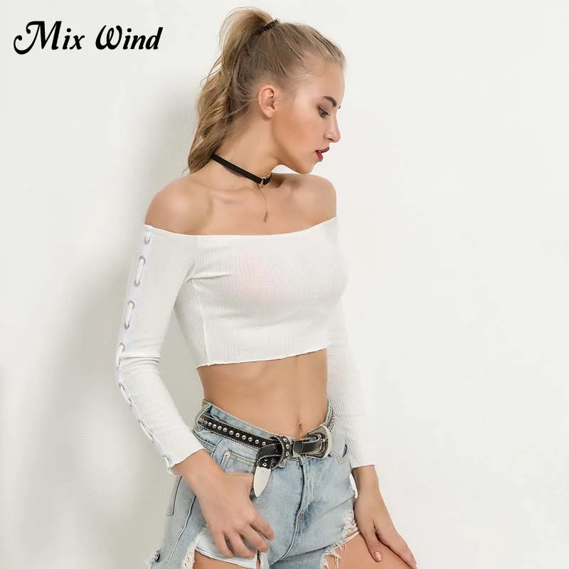 Смесь ветра прямой воротник-Футболка с рукавами 2018 новая улица Стиль трикотажные