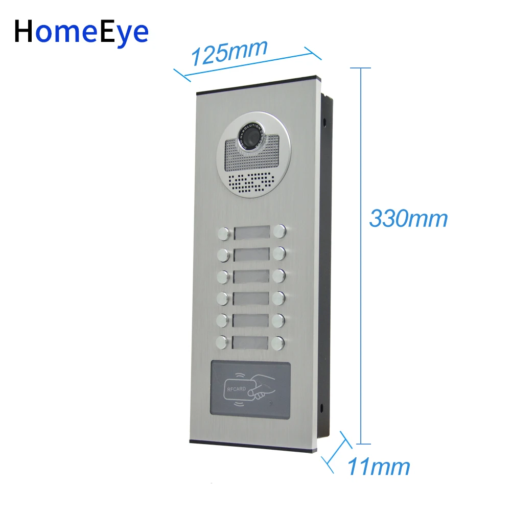 Видеодомофон HomeEye 4 3 ''LTD проводной многосемейный домашний 12