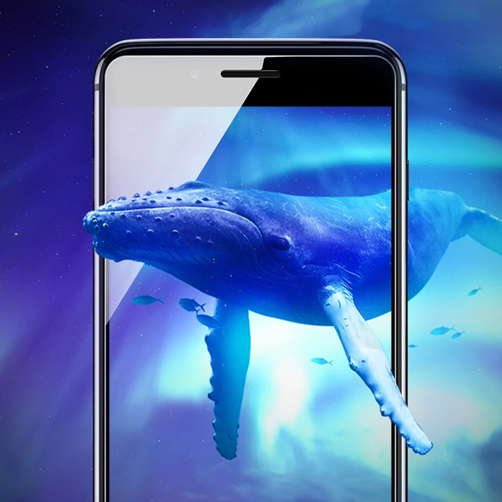 Для iPhone 6/7/8 Plus 5 &quotполноразмерная пленка закаленное стекло прозрачная защита