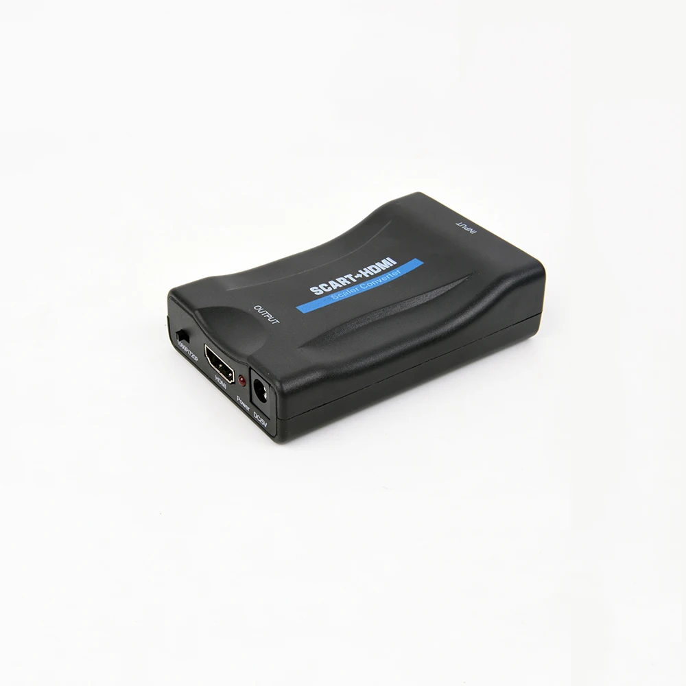 SCART конвертер HDMI 1080 P К скалер адаптер Поддержка p/720 p выход С Питание кабель|Кабели