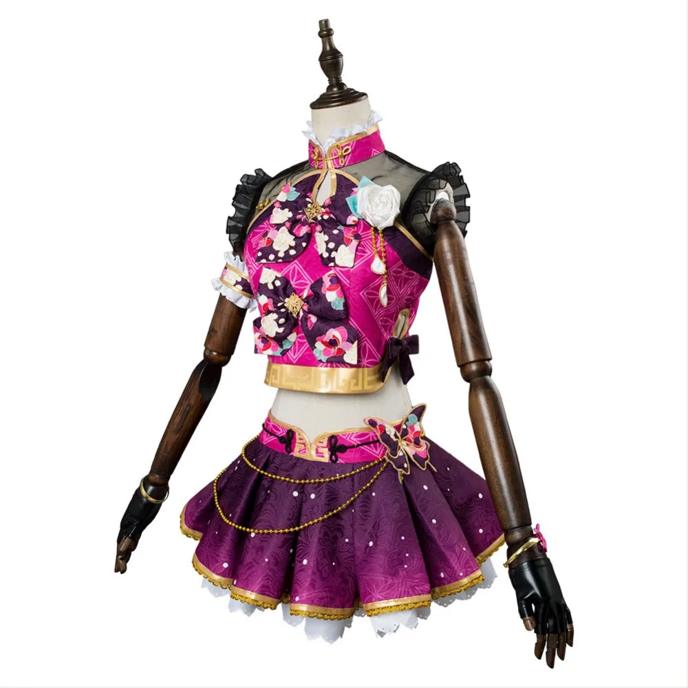 LoveLive Косплей Aqours Sakurauchi Riko костюм Китай платье полный комплект наряд Хэллоуин