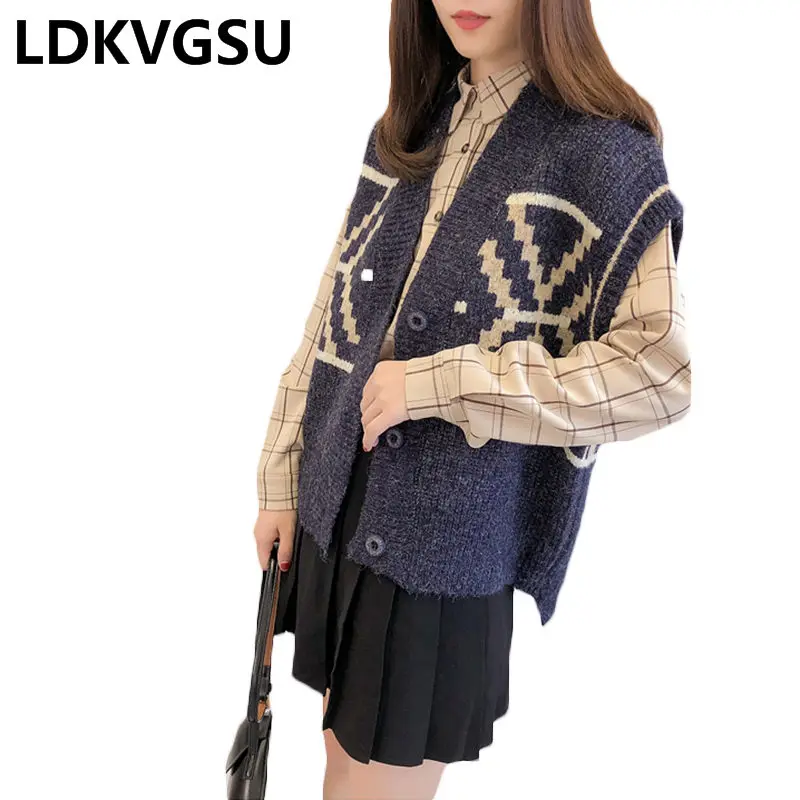 Женский Повседневный вязаный кардиган жилет куртка Новинка весна осень 2019
