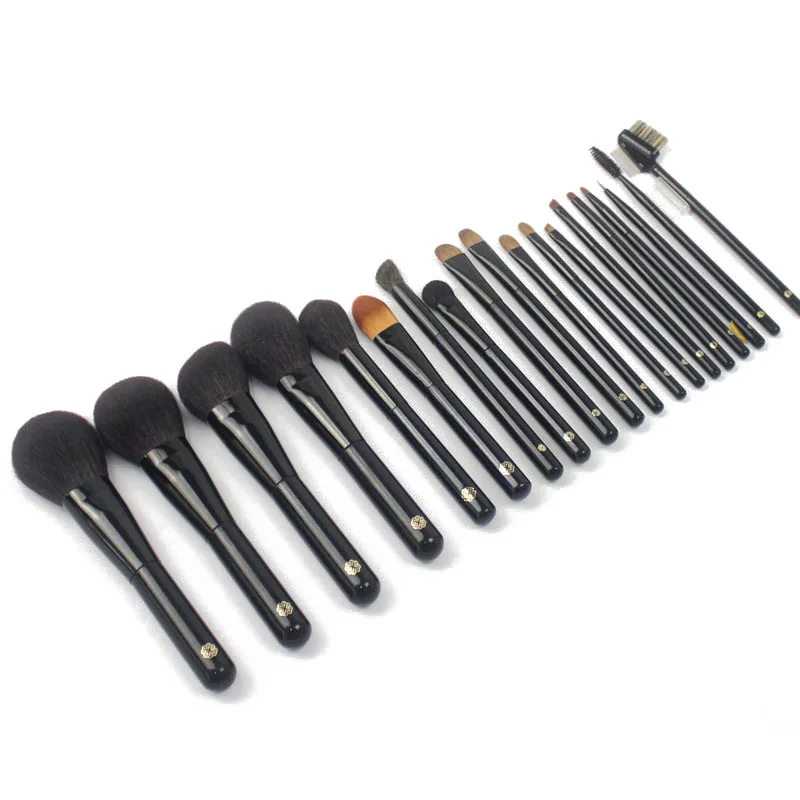 Ручной профессиональный Мягкие кисти для макияжа синего цвета с изображением