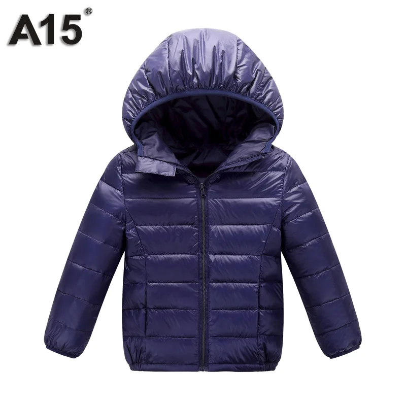 S011Navy Детская зимняя куртка для девочек, коллекция года, куртка для маленьких мальчиков Одежда для мальчиков-подростков теплая верхняя одежда для детей, пальто большой размер для детей возрастом 10, 12, 14, 16 лет - Цвет: S011Navy
