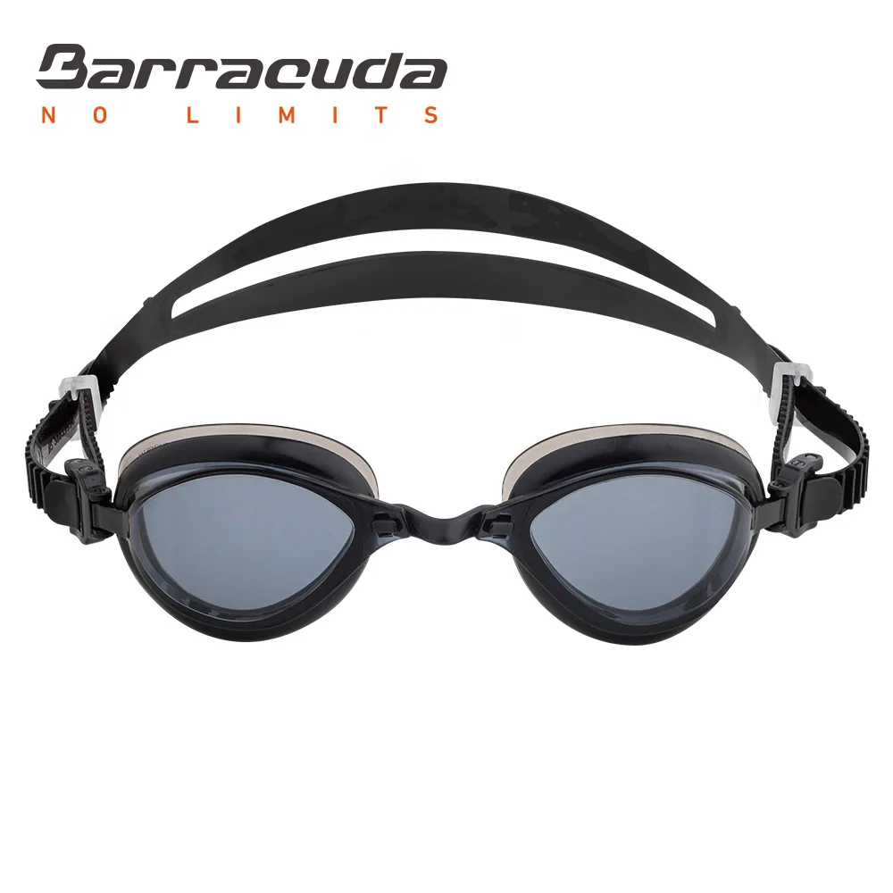 black Barracuda плавательные очки FENIX запатентованная система TriFushion анти-туман УФ Защита Легкая регулировка соревнований для взрослых#72755 - Цвет: black