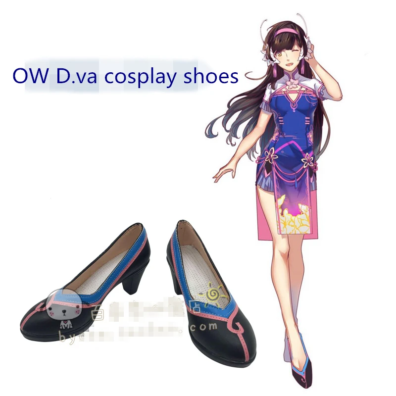 

OW D.va Song Hana Cheongsam Cosplay Shoes Women Shoes Christmas and Halloween Party Cos Shoes