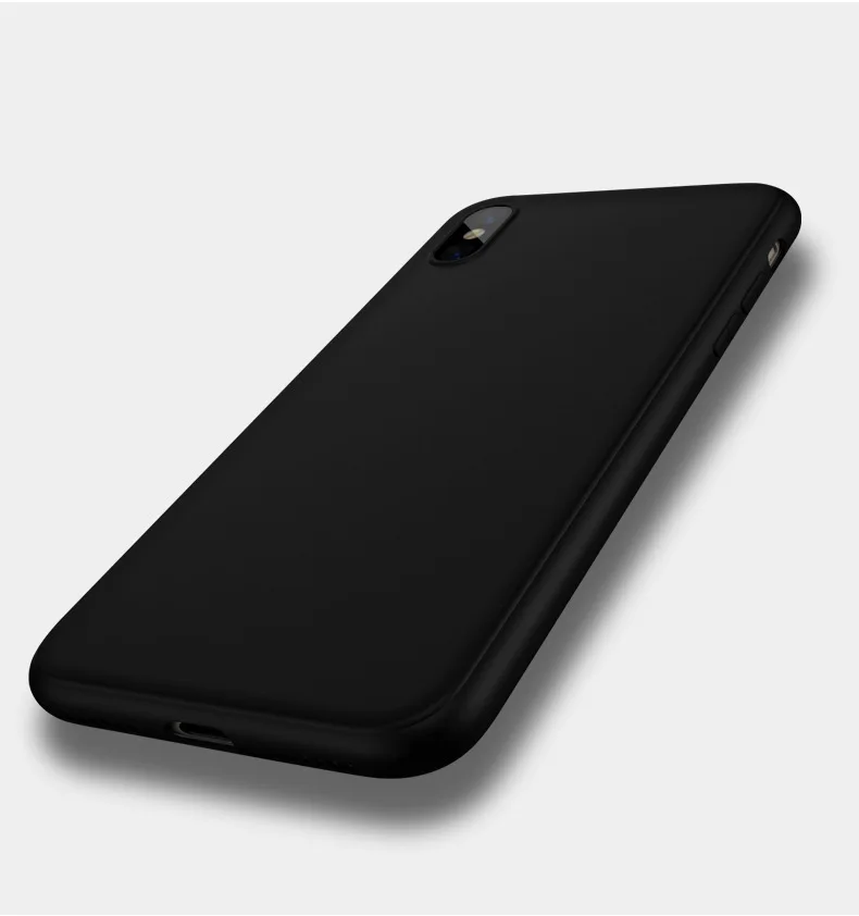Матовый черный чехол Apsudev из ТПУ для iphone X XR XS Max 7 8 6 6s Plus plus тонкие ультратонкие