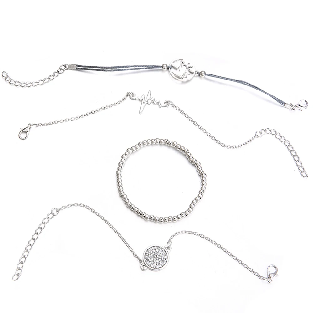 4 шт./набор женский браслет в стиле ретро