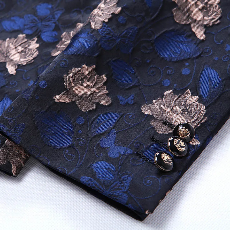 

2019 Autumn And Winter New Men'S Embroidery Craft Blazer High Quality Business Casual Fashion Trend Wild Men'S Single West