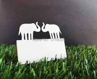 elephants place cards set placecards love birds place cards elegant wedding custom anniversary place card