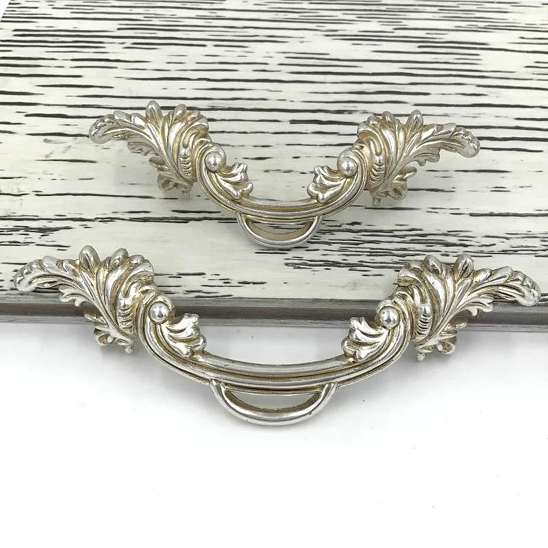 

CC 64mm 96mm Antique Silver Handles rustic drawer knobs Kitchen Cabinet Knob Vintage Furniture Handle Cupboard sliding Door pull
