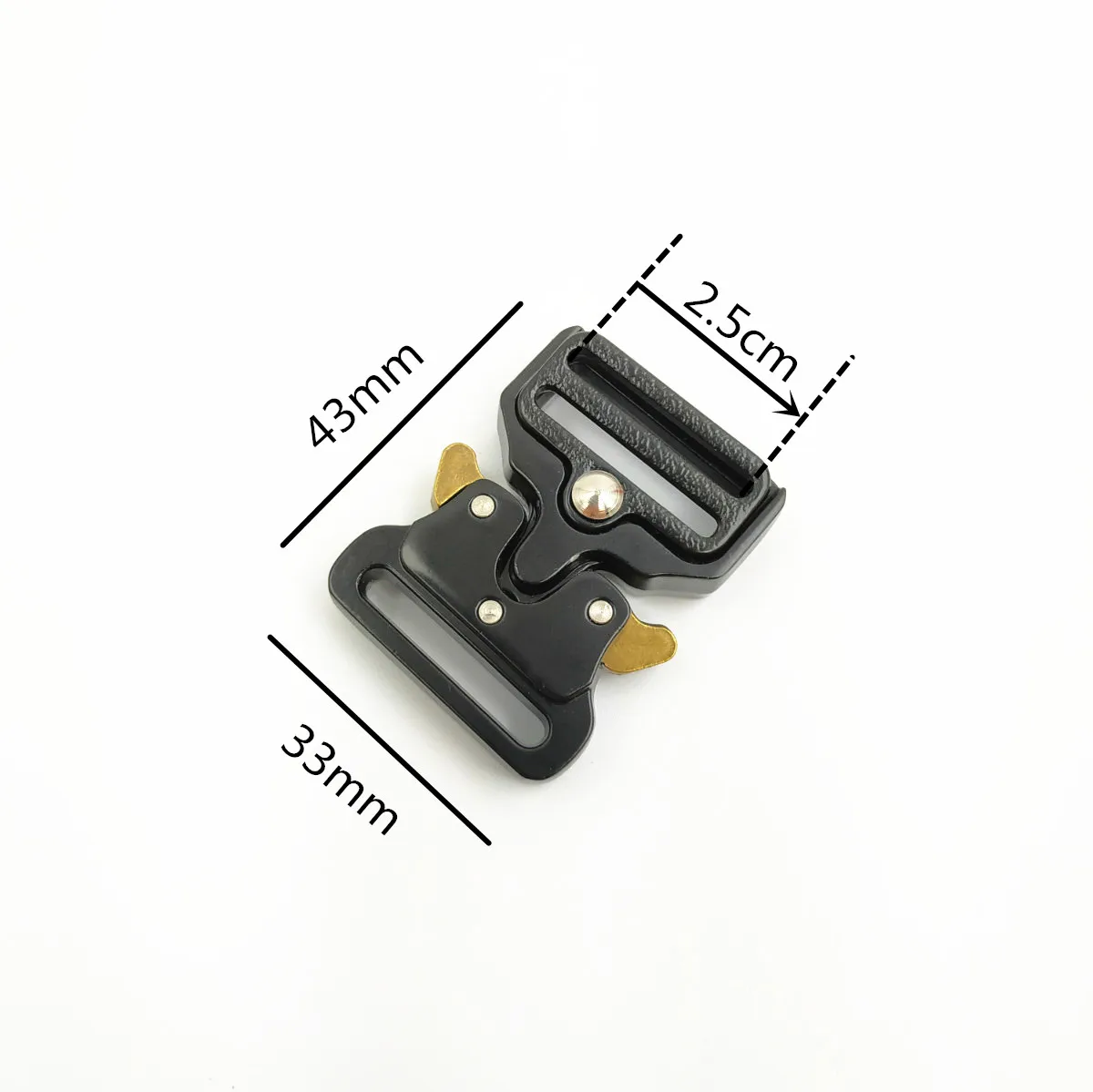 25mm 2,5/3,8/4,5/5 см Сильный быстрая боковыми металлическими пряжками DIY открытый Спортивная одежда куртка ремень ремешки - Color: 25mm