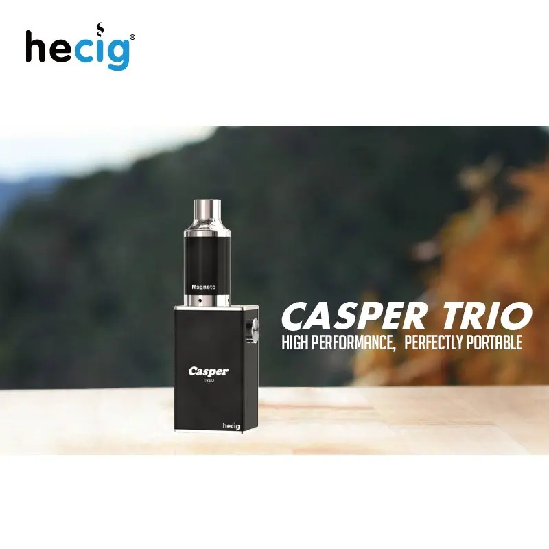 Hecig воск и сухой травы испаритель Casper Trio коробка мод вейп-комплект электронной