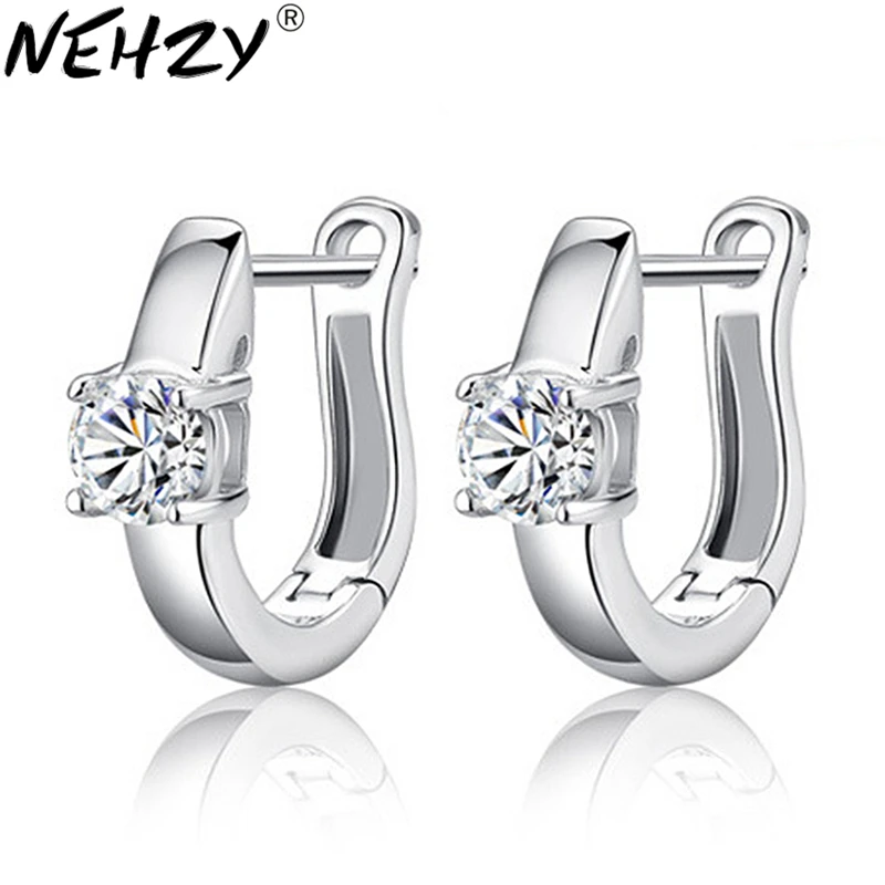 

NEHZY S925 Stamp four claws Ear ring cute female models fashion crystal jewelry super flash retro jewelry factory wholesale