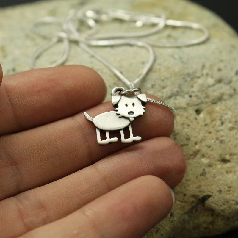 1 шт. милое крошечное ожерелье с мультяшной собакой кулоны для женщин ювелирные