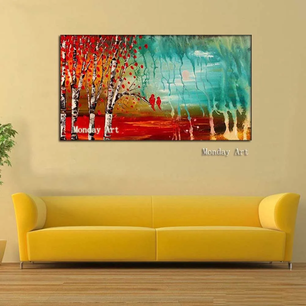 

Large Home Decoration Handmade Palette landscape Oil Painting Canvas Wall Art landscape Knife Pictures For Living Room bedroom