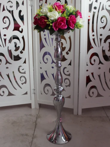 

70cm height Wedding master table candlestick T road lead silver wedding road lead column