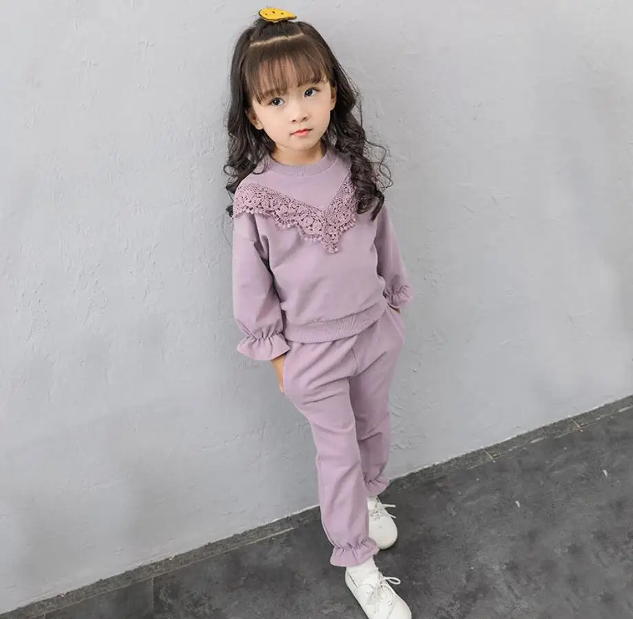 Детская одежда для подростков весна 2019 комплекты одежды маленьких девочек