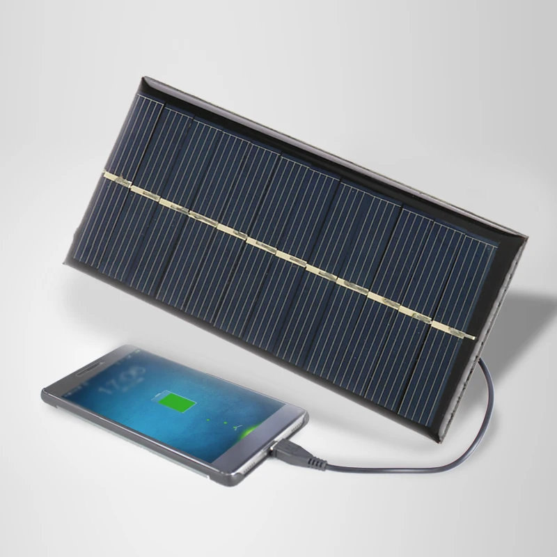 Мини 6 в 1 Вт солнечная панель Портативный Sunpower DIY для телефона зарядное