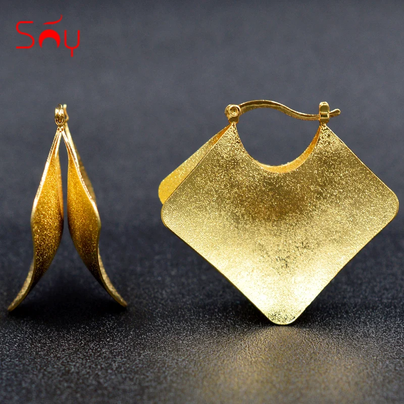 

Sunny Jewelry Maxi Trendy Cross Geometric Jewelry Earrings 2021 Big Hoop Earrings For Women Girls For Birthday Party Daily Gifts