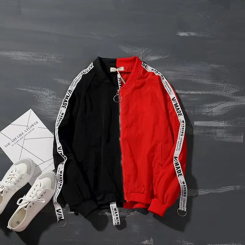 Мужская куртка в стиле хип-хоп 2017 осенняя Повседневная приталенная спортивная