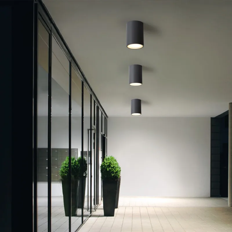 Cylinder LED Ceiling Down Light Fixture Modern Lamp COB Chipset Restaurant Balcony Lighting Fixtures 110-240V | Лампы и освещение