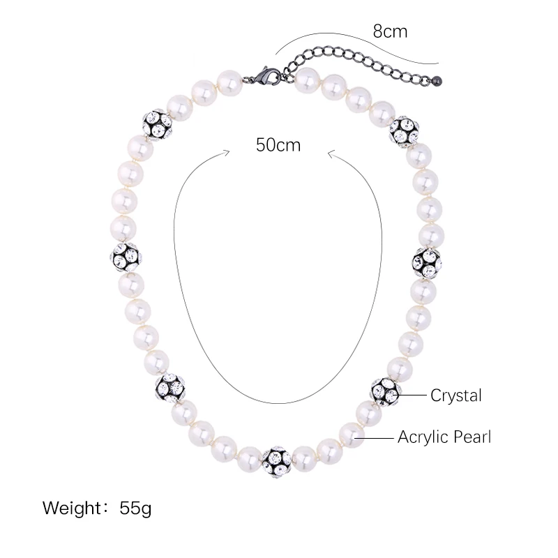 Ожерелье ручной работы из искусственного жемчуга короткое 2017 | Украшения и