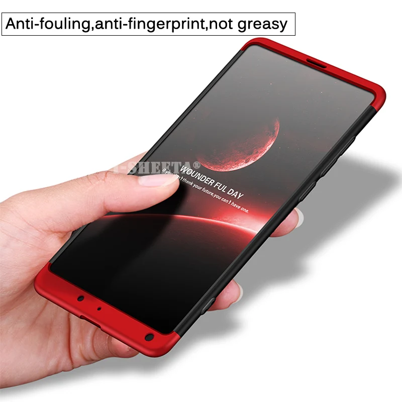 Shockproof 3 in 1 Case 360 Full Protection Slim Rugged Matte Hard PC For Xiaomi Mi Mix 2 2S Max Max2 Max3 Anti-Knock Cover |