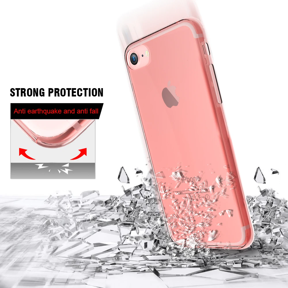 KISSCASE 360 полный защитный чехол для iPhone X XS XR 8 7 6 6S Plus Мягкий из ТПУ Max 5 5S SE Funda Capa |