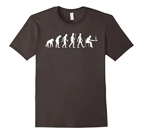 Футболка мужская с программируемой надписью Evolution Man модная тенниска из хлопка