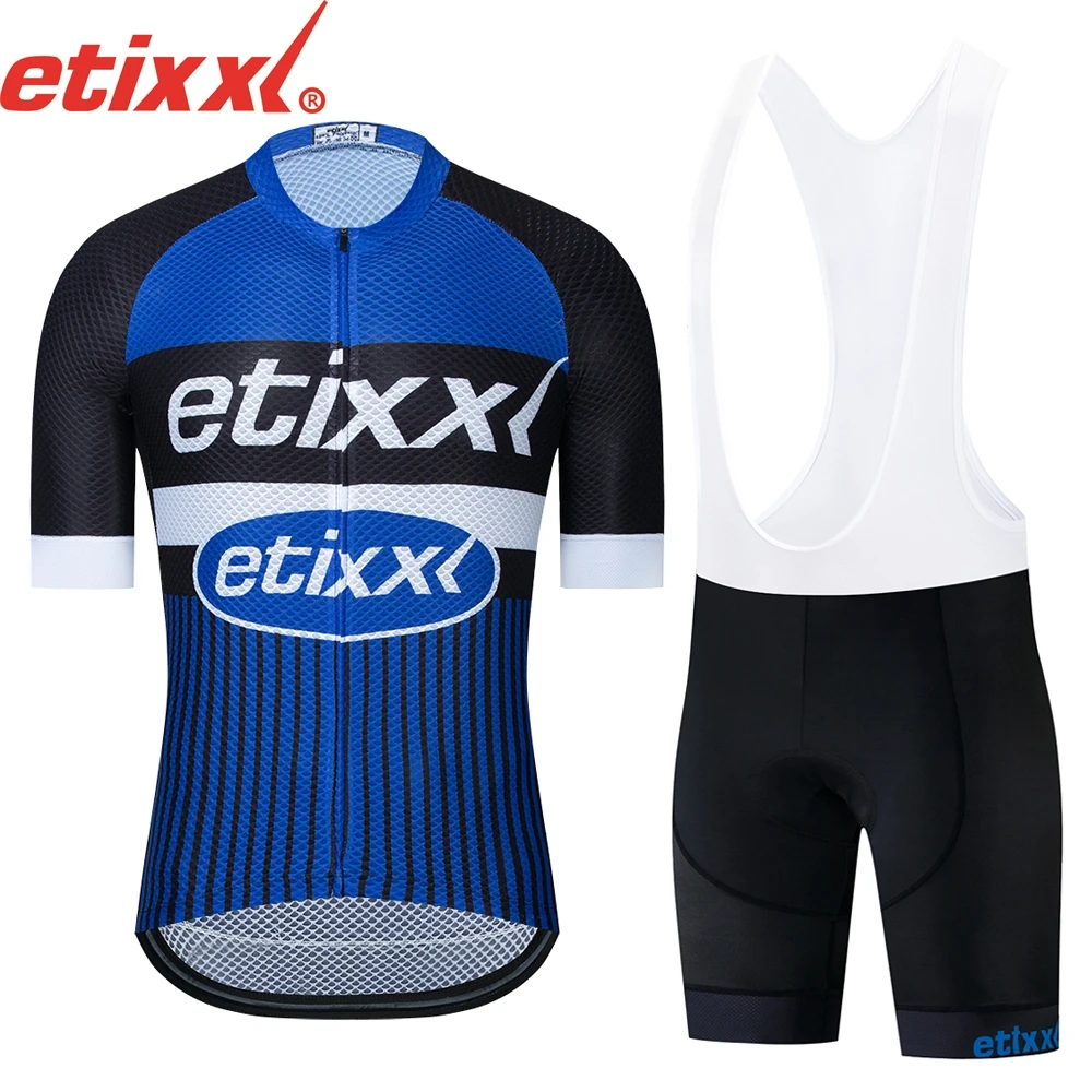 2021 pro tour team ETIXXL синяя велосипедная майка Дышащая MTB быстросохнущая одежда Ropa ciclismo