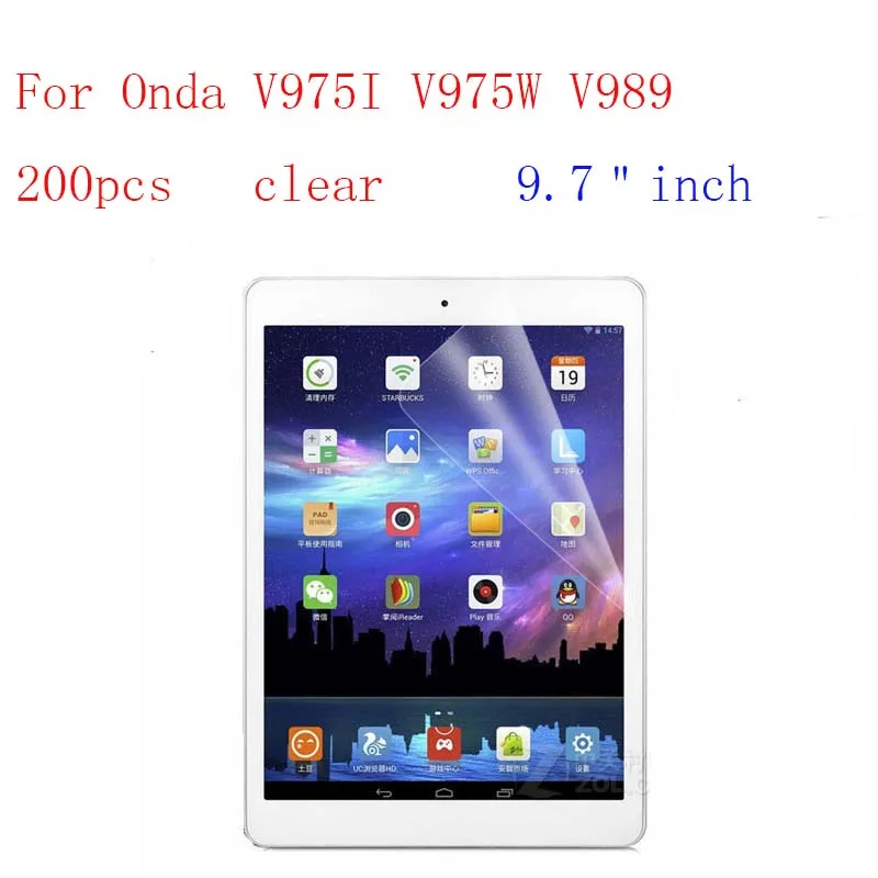 Прозрачная защитная пленка для ЖК экрана Onda V975I V975W V989 Взрывозащищенная мембрана