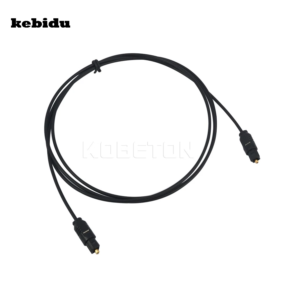 Kebidu 10 шт./лот черный 1 м 3 фута Цифровой оптический Волоконно Toslink аудио шнур OD2.2mm AV