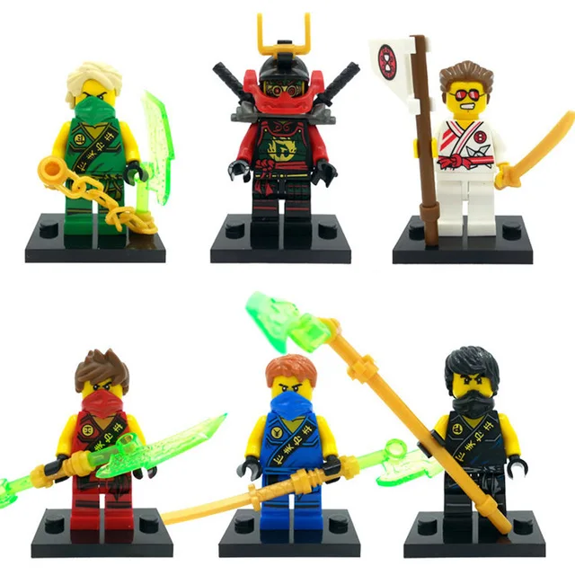15/9/6Pcs/lot Ninjagoe Super Hero Yang Gereral Kozu Echo Zane Pythor Giant Stone Kai figures Compatible legoingly ninjago | Игрушки и