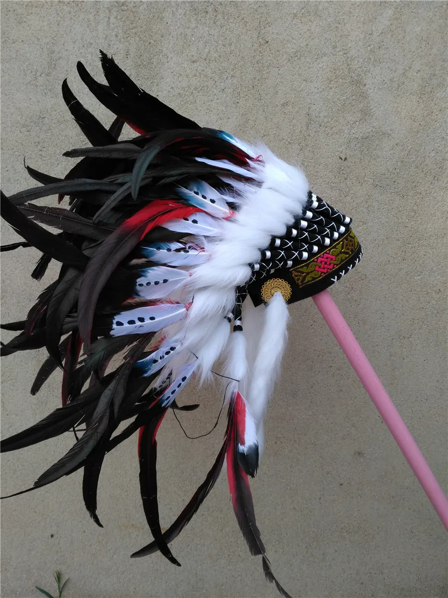 Реплика красных искусственных головок головной убор для Хэллоуина Высота 21