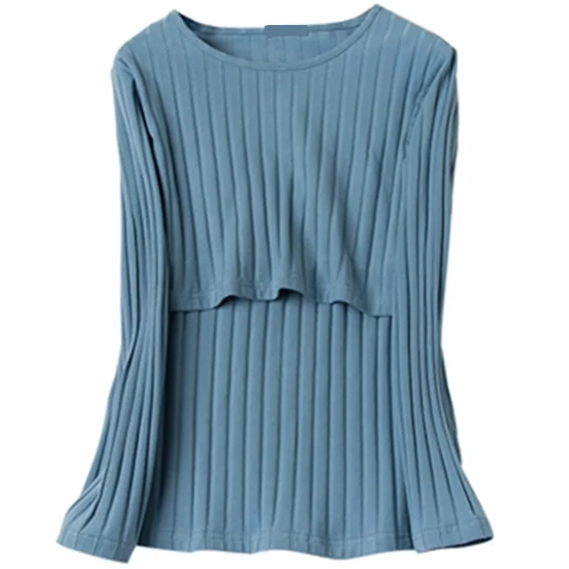 Long Sleeve Maternity Nursing Tops Pregnancy Breastfeeding Tees Shirt Clothes For Pregnant Women Wear Feedding Top Clothing | Мать и