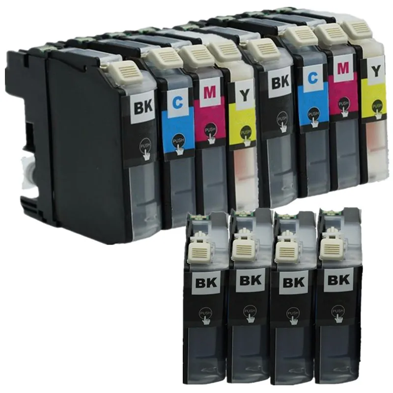 2 Set 4 Black Замена LC103XL LC103 LC-103 LC 103 XL чернильные картриджи для MFCJ470DW MFCJ475DW MFCJ650DW MFCJ870DW MFCJ875DW - Цвет: 2 Set 4 Black