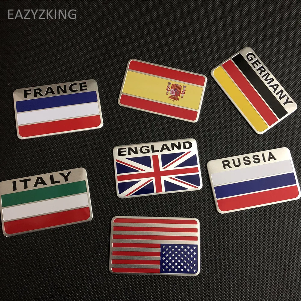 

EAZYZKING автомобильный Стайлинг Национальный флаг автомобильные наклейки и наклейки 3D наклейки полный день эмблема значок автомобильные аксе...