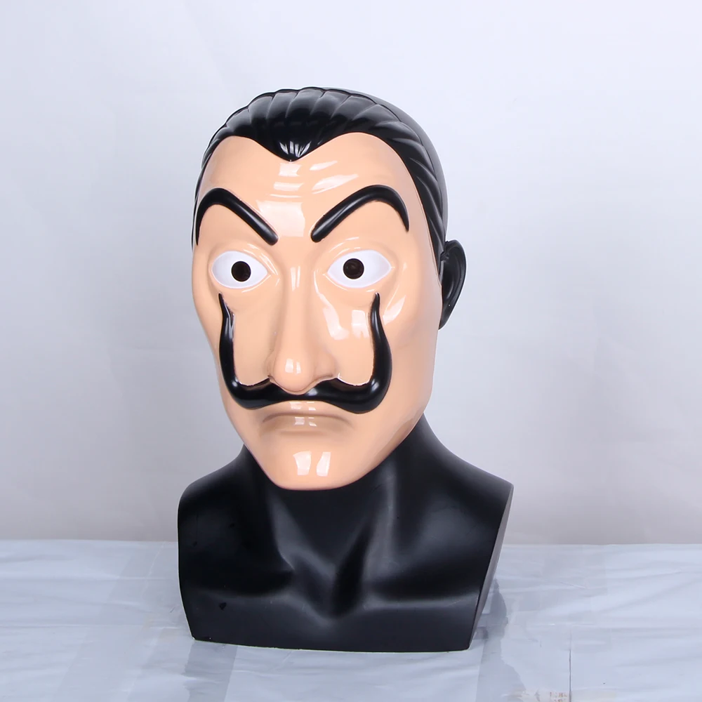 Пластиковая маска Salvador Dali бумажный дом La Casa De Papel на Хэллоуин для костюмированной