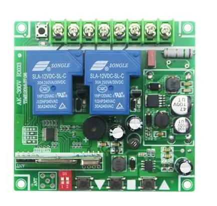 Горячая Фабрика Универсальный DC12V 24V 36V 48V 10A 2CH 2Channe радио дистанционное управление