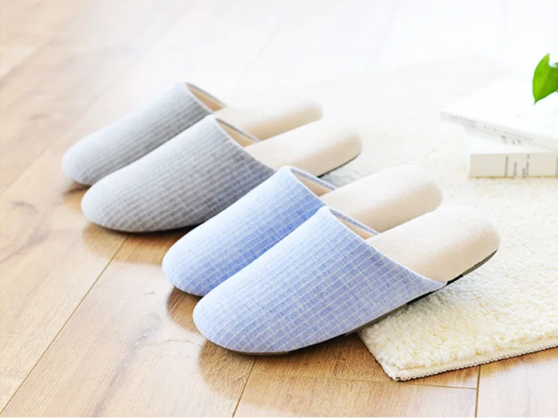 Jron 2017 новые зимние мужские тапочки домашние хлопковые белые полосатые мягкие