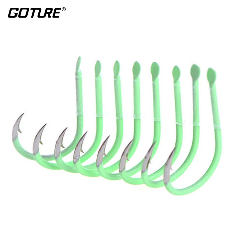 Goture 5 упак./лот светящиеся рыболовные крючки из высокоуглеродистой стали