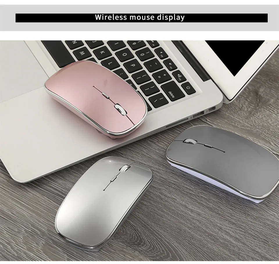 Беспроводная мышь для Macbook air 13/pro 13 Bluetooth мышь для huawei Xiaomi ноутбук перезаряжаемая ПК Бесшумная игровая мышь sem fio мыши