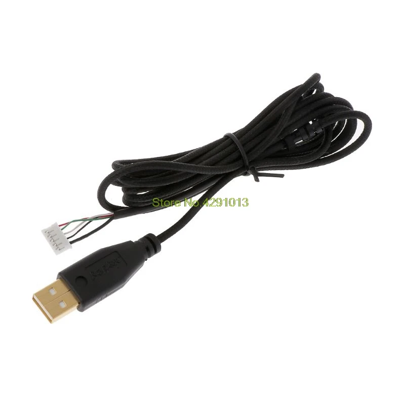 Позолоченный прочный нейлоновый плетеный кабель USB для мыши сменный провод для Deathadder 2013 6400 dpi игровая мышь