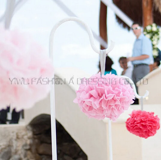 29 Colors avilable!! Giant paper pompoms violet party decoration 18inch(45cm) 20piece/lot tissue flower ball garlands | Дом и сад